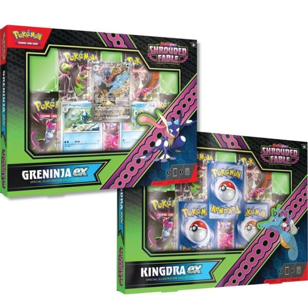 Greninja & Kingdra 5-pack collection box bundle (3 sets = case)