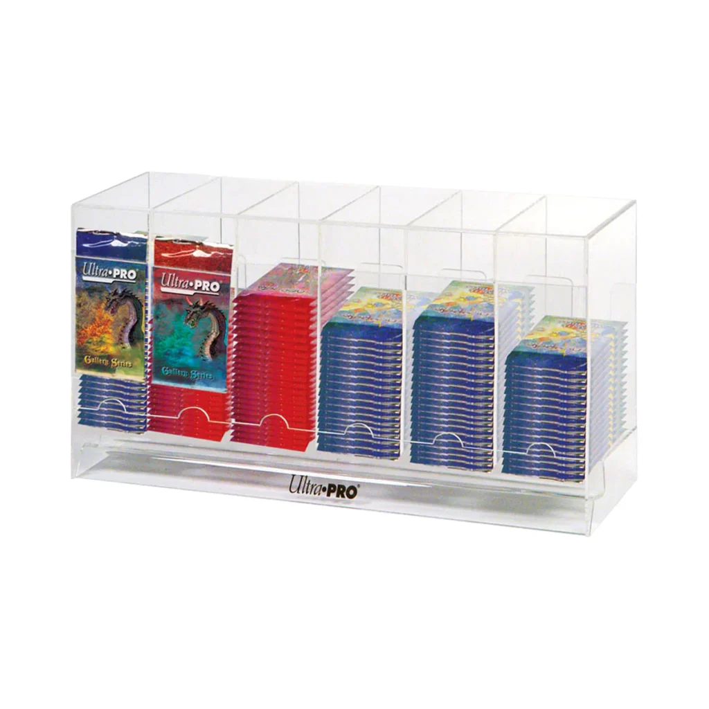 6-Slot Acrylic Card Pack Dispenser