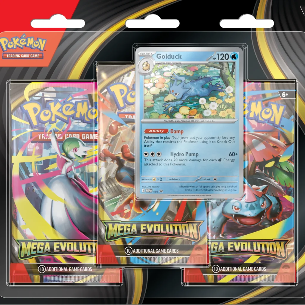 Mega Evolution Golduck 3 Pack Blister